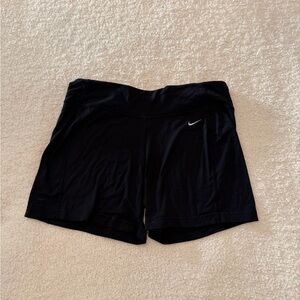 Nike Black Women's Athletic Shorts with Swoosh M